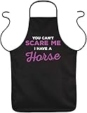 100 % Baumwolle Tini - Shirts Cowgirl Sprüche Schürze - Kochschürze Pferde/Reit-Sport : You can t scare me I habe a Horse - Grillschürze Ranch/Stall/Pferd