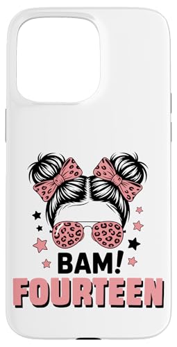 14歳の誕生日 女の子 乱雑なバンバム! 十四歳 スマホケース iPhone 15 Pro Max 用