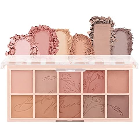 AMY'S DIARY 10 Colors Matte Nude Eye Shadow Palette Makeup, High Pigmented Eyeshadow Palette, Neutral Eye Palette Blendable Long Lasting For Woman (01) Cover