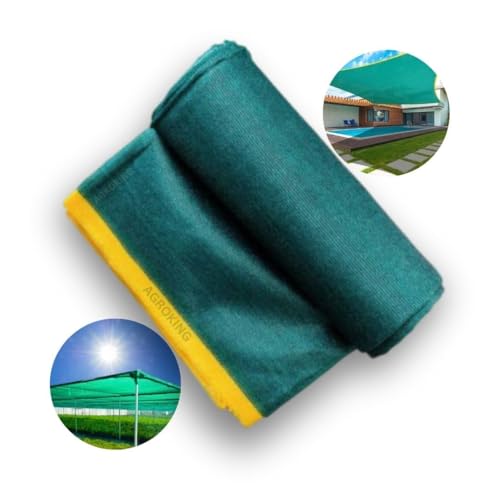 Image of Multipurpose Green Shade Net, UV-Stabilized Garden Net, 90% Sunlight Block (Green-90%, 6.5 ft X 20 ft)