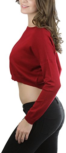 Image of ToBeInStyle Women's Long Sleeve Cropped Sweater