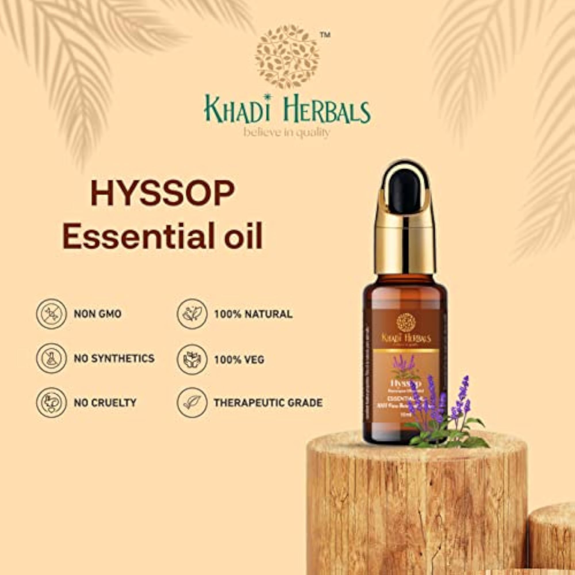 Hyssop Essential Oil with Dropper