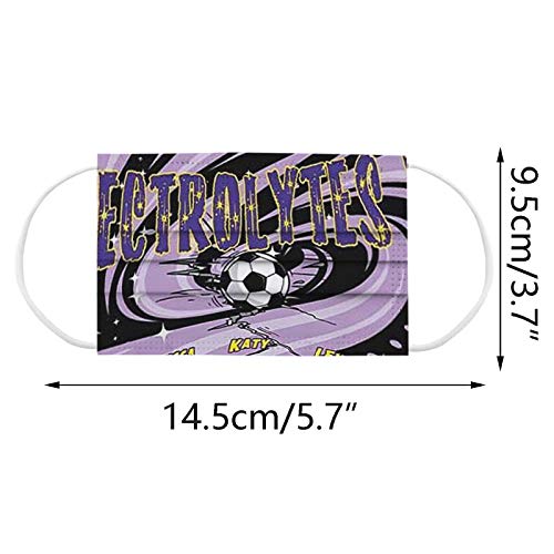 [USA in Stock] Children\'s Soccer Football Printing Disposable Face-Mask,Adjustable Sports Fans Accessories Novelty Gifts, Kids Cute Cartoon Decorative Sports Bandana for Girls Boys 50 PCS - Thumbnail 6