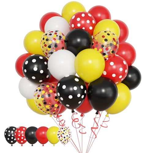 Image of Amandir 153pcs Red Yellow Black Balloon Garland Arch Kit Different Sizes