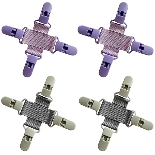 4 Pack Bed Sheet Detangler Reduces Laundry Tangles Keep Bed Sheets/Duvet Covers/Blankets from Tangling