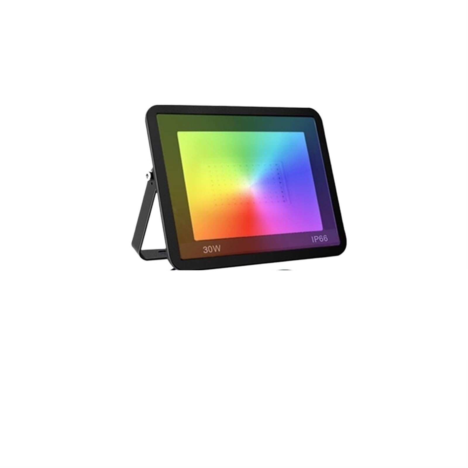 LLOOPK LED Flood Light, TUYA RGB Floodlight Smart APP Voice Control CCT 3000-6500K 30W 50W 100W AC for Garden Party Outdoor Lighting(30W)
