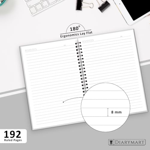 Image of Good Things Take Time Printed Cover A5 Size Wiro Hard Bound Notebook Diary For Girls Women & Men | 200 Ruled Pages | 80 GSM Paper | Undated Journal Diary