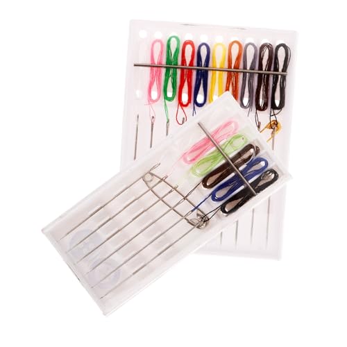 OSALADI 2 Juegos Kit De Costura Agujas De Coser Mano Adulto Clips De Costura Confección Hilo Para Coser Puntadas Accesorios Herramientas De Coser Hilo De Coser Patas Simple Cable Blanco