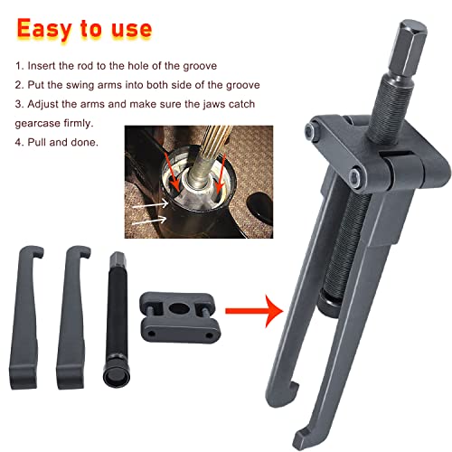 Lower Bearing Carrier Puller For Yamaha, Johnson, Evinrude, Mercury, Honda, Mercruiser, 115Hp And Above With Adjustable Arms Upgrade #TOP3