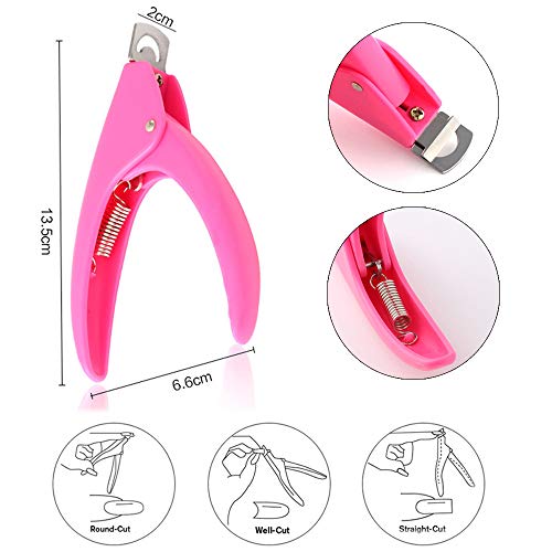 500 Künstliche Nägel Fingernägel Französische Kunstnägel + 1×Nagelknipser Gelnägel Nageltips Cutter Clipper Tipcutter… – Bild 5