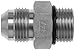 Brennan 6400-06-05-O - Straight Adapter - 5/16 in Male O-Ring Boss x 3/8 in Male JIC 37? Flare, Steel, Pack of 15