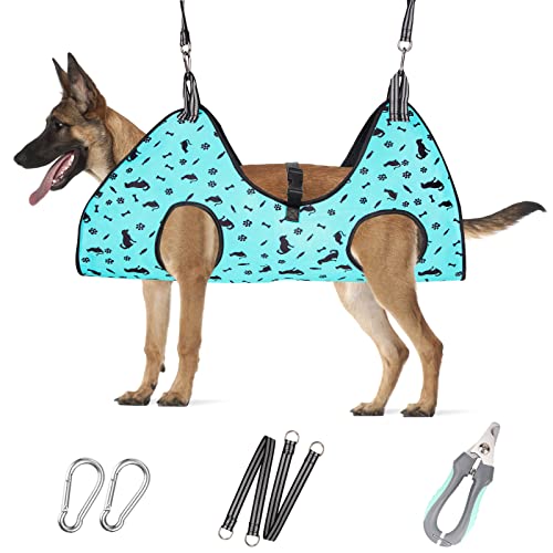 ATESON Dog Grooming Hammock - Pet Harness for Grooming, Dog