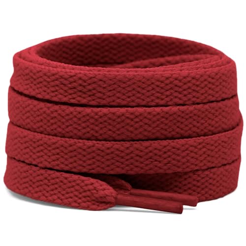 Image of DELELE 2 Pair Super Quality 24 Colors Flat Shoe laces 5 /16 inch Wide Shoelaces for Athletic Running Sneakers Shoes Boot Strings