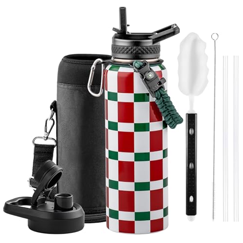 Image of RAYMYLO 2026 Soccer Biggest Event Edition Insulated Water Bottle 40 oz, Nation Flag Design, Best Souvenir & Gift for World Soccer Lover, Vacuum Stainless Steel (Cold for 36Hrs), Leak Proof & Non-BPA