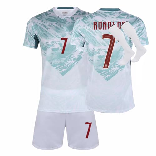 Maillot de Foot Enfant de L'équipe 2026 Home Away Soccer Jeyser Ensemble Garçon Vêtements de Football Tee Shirt Short avec Chaussette Cadeau