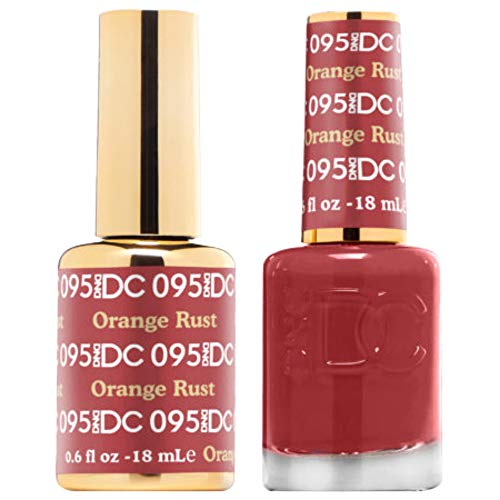 DND DC 095 - ORANGE RUST Gel & Matching Polish Set - DND DC Gel & Lacquer