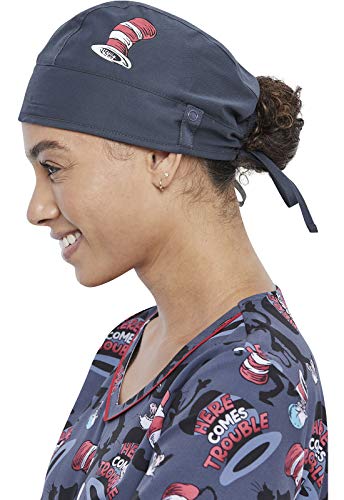 Tooniforms Men & Women Scrubs Hat TF512, One Size, Trouble Maker
