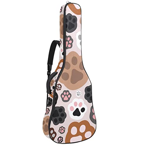 Sac à dos pour guitare acoustique étanche motif Noël 42.9x16.9x4.7 in