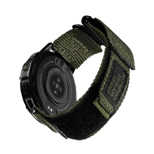 MEGALITH Tressé Bracelet Montre en Nylon Vert Militaire Dégagement Rapide Sangles Sport Tissées 22mm pour Homme et Femme Boucle Réglable