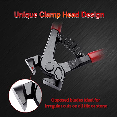 Image of SPEEDWOX Tile Nippers for Ceramic Tiles 8 Inches Mosaic Cutter Pliers Tile Nippers Mosaic Tools Nipper Cutting Tools Glass Cutter Ceramic Tile Cutter for Porcelain Glass Mirror (Pack of 2)