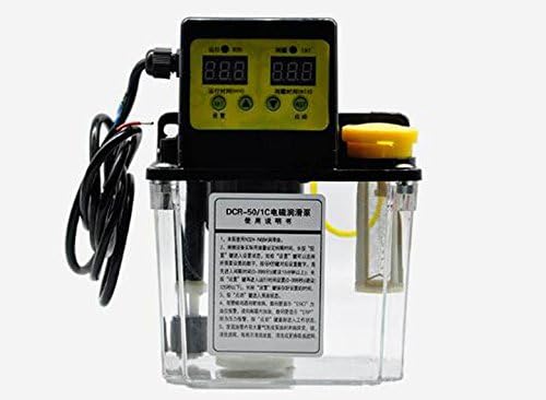TOPCHANCES 220V 1L Electric Dual Digital Display Automatic Lubrication Pump Oiler NC Pump 4mm