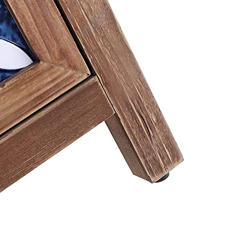 Maison Arts Accent Cabinet Buffet & Sideboard With 2 Doors Storage Decorative Cabinet For Living Room Farmhouse Kitchen Distressed China Cabinet For Entryway Hallway, Blue & White, 1 Pc #TOP6