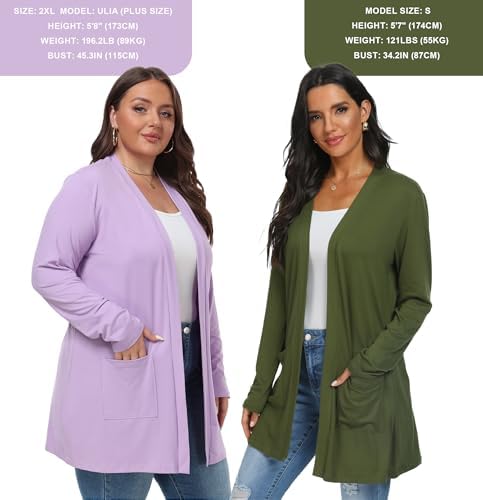 Women's Long Sleeve Cardigan - Lightweight & Cozy
