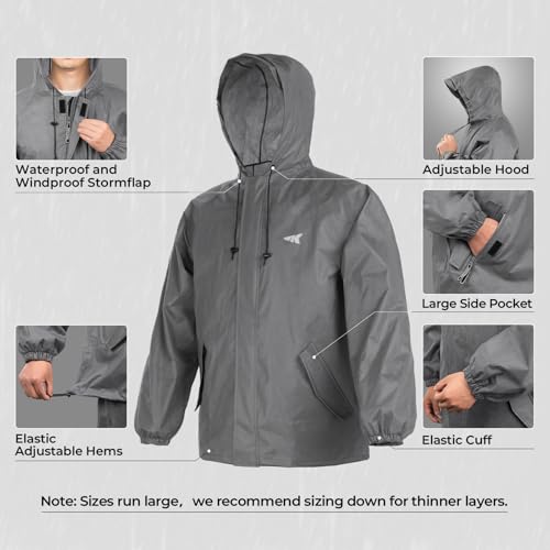 KastKing AquaLite Waterproof Rain Suit for Men and Women, Loose Fit, Lightweight, Durable Outdoor Gear for Fishing, Hiking - Image 5