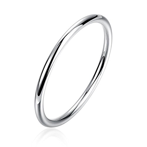 Preisvergleich Produktbild Katylen Weiblich Runden Herren Runde Runde Armband Runde Einfache Silber Armband, Silber