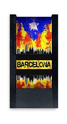 Lámpara de mesa negra Bandera Catalana Barcelona