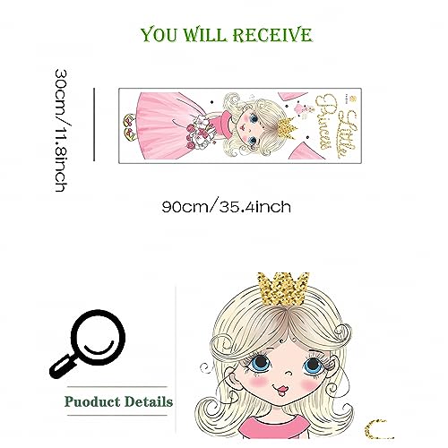 Vinilo Decorativo Princesa Rosa para Pared 30 cm x 90 cm miniatura 5