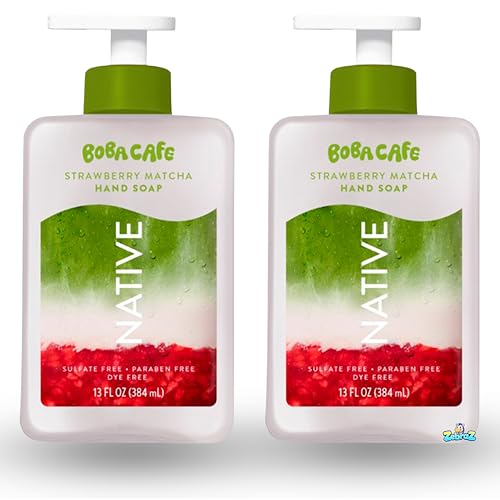 Native Liquid Hand Soap, Limited Edition Strawberry Matcha, Sulfa...