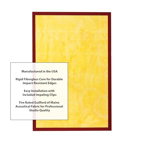 Panel Acústico ATS Acoustics Hardened-Edge Sin Marco 24x36x1 (Claret) miniatura 6