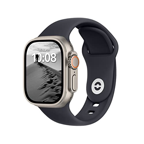 Bracelet Apple Watch étanche et souple en silicone 45mm pour le sport