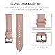 Juaupepo Echtes Lederband Kompatibel mit Galaxy Watch 3 41mm,Frau Mann 20mm Armband Schnellverschluss Armband für Galaxy Watch 42mm/Watch 4 Classic/Watch 5 40/44/45mm Smartwatch