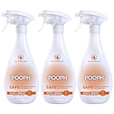 POOPH® Kitty Odor Eliminator Spray – 32oz Single & 32oz 2-Pack Bundle – Patented, Fragrance-Free, Non-Toxic, Safe for Cats – Use on Furniture, Litter Areas, Bedding & More