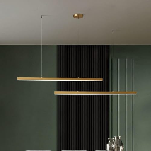 Lustre en laiton de luxe réglable avec éclairage acrylique LED chic - 3