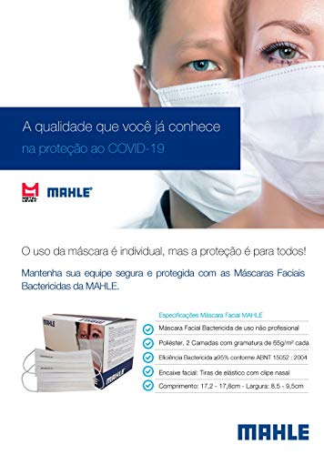 Máscara Facial Camada Dupla Proteção Com Elástico e Clip Nasal Ajuste no Nariz Caixa Com 40 Unidades