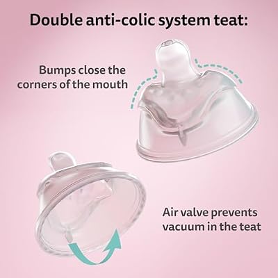 Superman DC Comics - Herobility Double Anti-Colic Baby Bottles & Silicone Nipples 5 fl oz/140ml 3-Pack