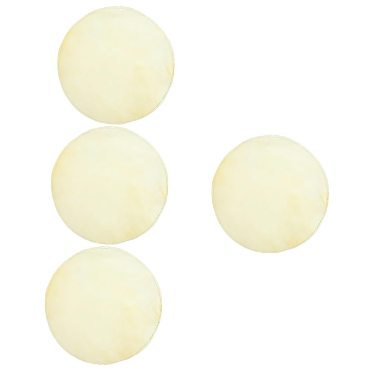 COSMEVIVI 4pcs Supple Musical Instrument Parts Drum Covers Sheepskin Drum Leather African Covers
