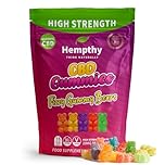 Hempthy High Strength CBD Gummies 1000mg, 20mg x 50 Gummies, HIGH Strength CBD Gummy Bears, 1000mg Total CBD, THC Free, Best UK CBD Gummy Bears