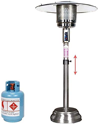 Heizpilze Gas, Sicherheit Automatische Abschaltung Schutz, Garten Heizung □ IPX4 Außen Heater, aus Edelstahl, Gewerbe (Color : C, Size : Filling