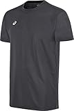 ASICS Mens Circuit 8 Warm-Up Shirt, Steel Grey, Large