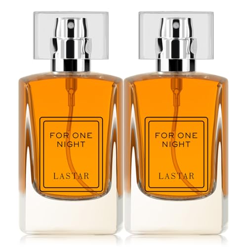 LASTAR Perfume para hombre y mujer, tamaño de viaje, Eau de Toilette, aroma a flor de azahar, café, vainilla, 50 ml*2, perfecto para fiestas, San Valentín, Navidad