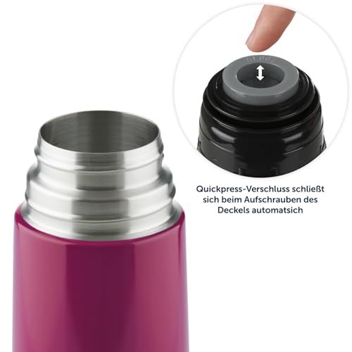Blumtal Thermoskanne BPA-frei,doppelwandige Isolierung, Edelstahlbecher, 350 ml – Ansicht 2