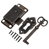 Utilisation polyvalente : convient aux boîtes à bijoux, aux armoires et à divers meubles, serrures pour armoires avec clé, serrures d'armoires