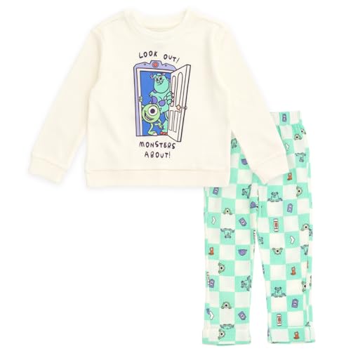 Image of Disney Boys' Loungewear Waffle Knit Sweatshirt and Pants Set for Baby & Kids