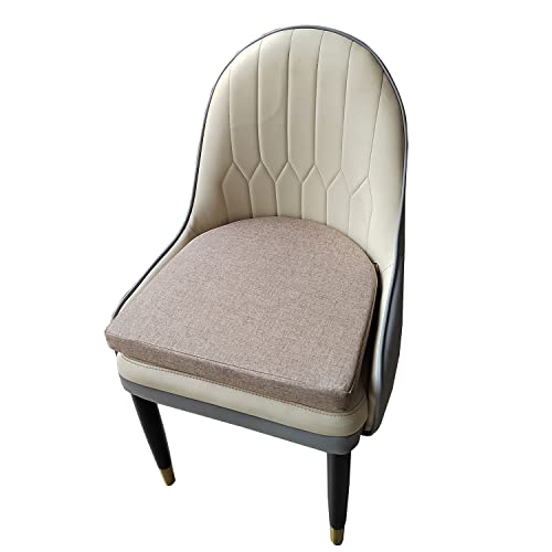 Micushion Chair Pads For Dining Chairs With Ties 18X18 Inch Non Slip Washable Seat Cushion With Zipper Indoor Chair Cushions For Kitchen Set Of 2, Khaki #TOP2
