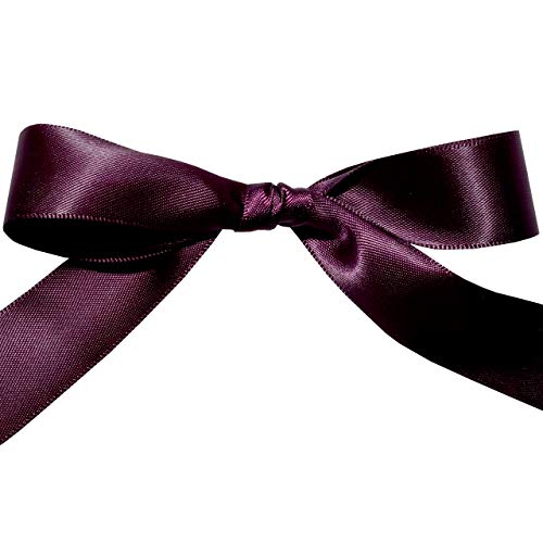 Image of Morex Ribbon 08822 /50-290 Double Face Satin Ribbon, 7 /8 inch x 50 Yd, Shadow Purple