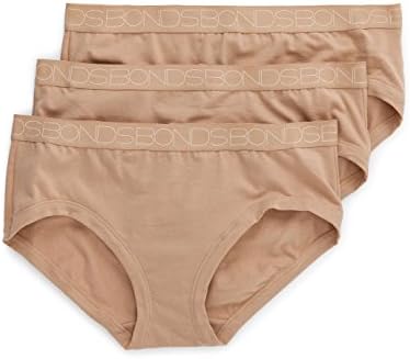 Bonds Women's Underwear Cottontails Midi Brief, Base Blush (3 Pack), 12